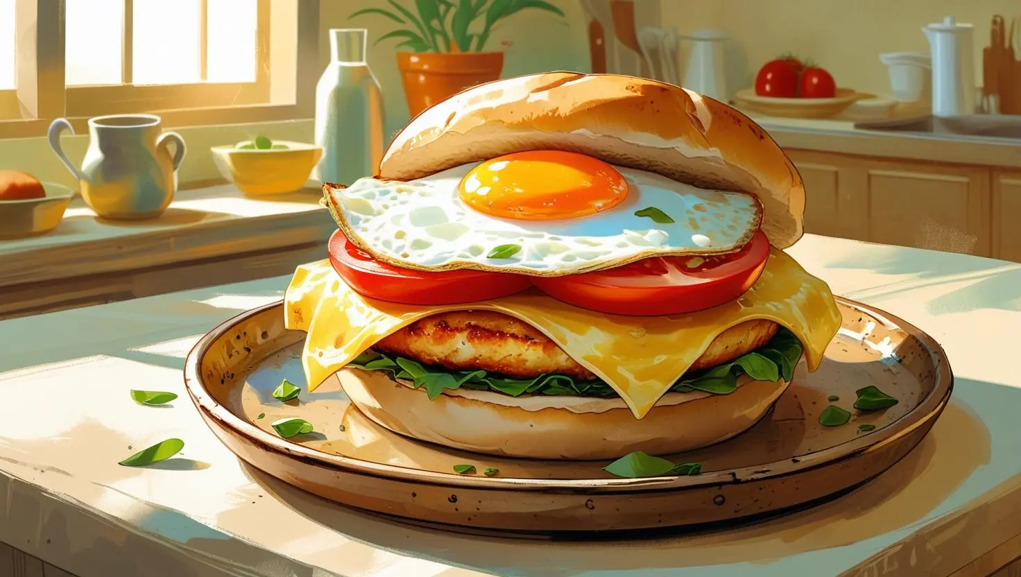 鱼堡儿童营养早餐