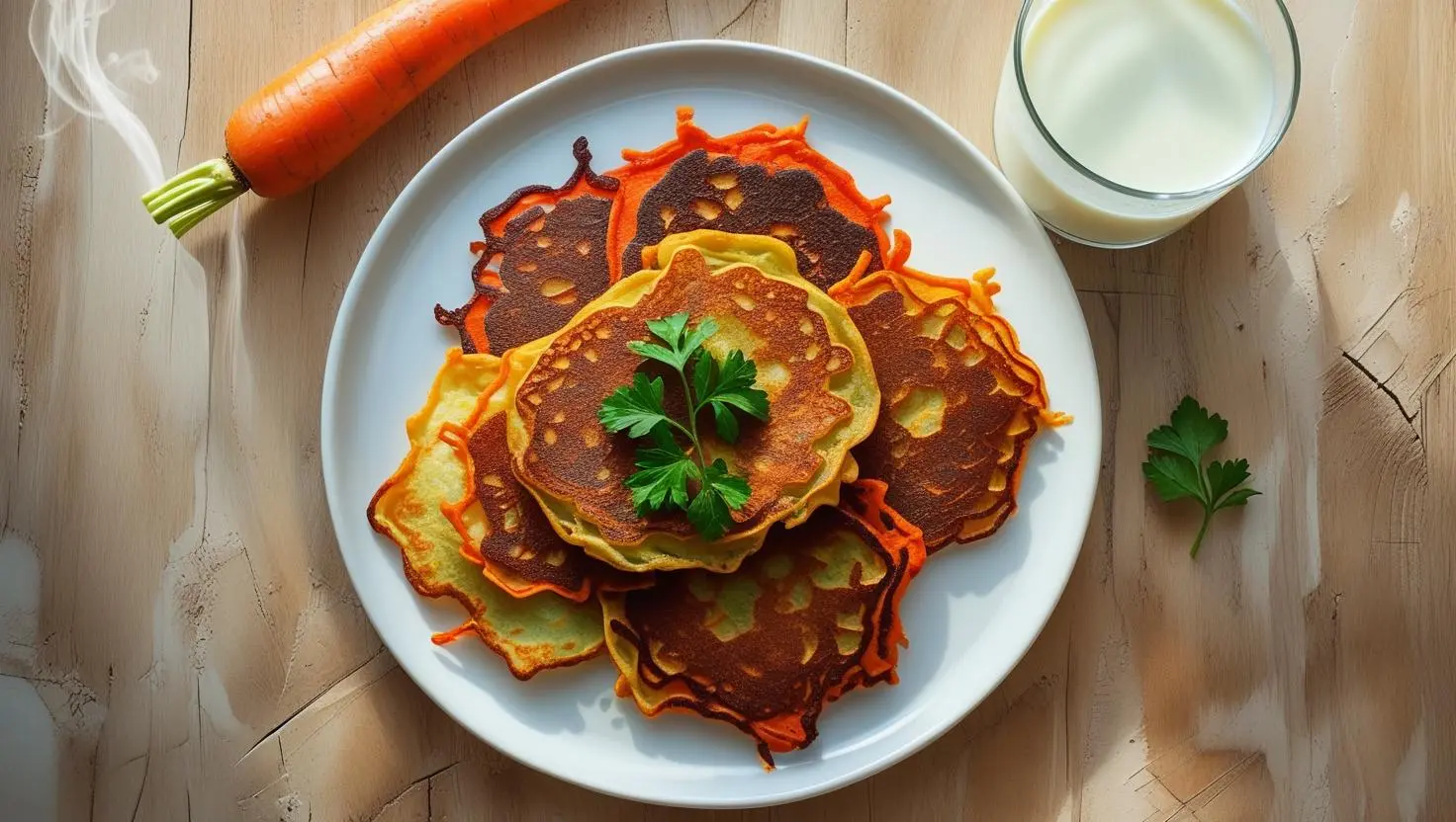胡萝卜土豆煎饼早餐